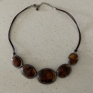 Brown fashion necklace